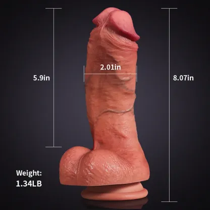 Gode Realiste En Silicone Liquide Ultra De 20 cm
