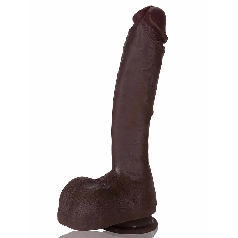 Gode Réaliste Silicone Avec Arbre Cranté 26 cm