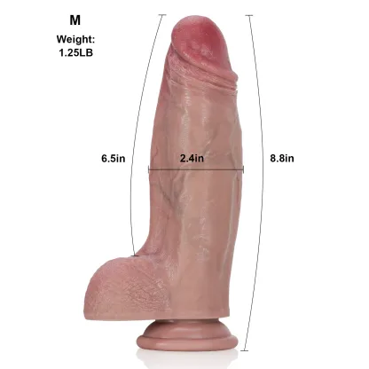 Gode Ventouse Realiste Silicone Femme Qui Se 22.5cm