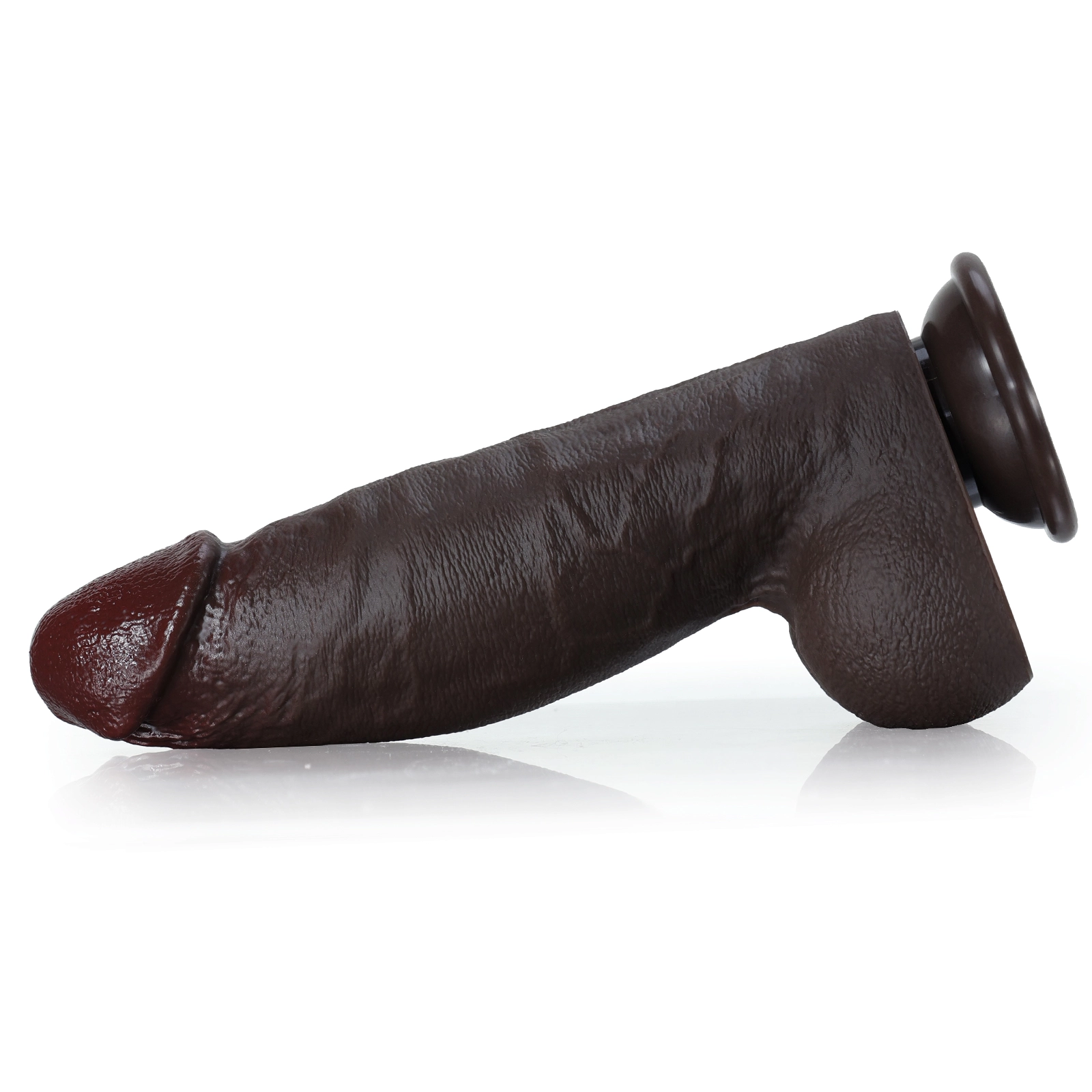 Godemichet Noir Vibrant avec 3 Modes de Poussée 21.8cm
