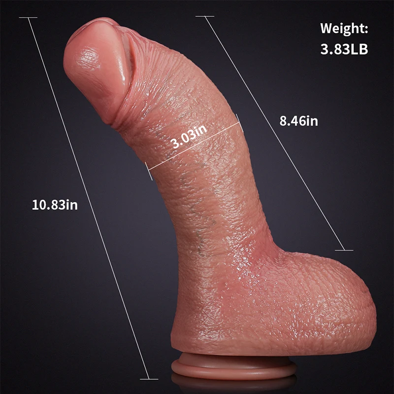 Gros Gode Extra Large en Silicone Liquide 27 cm