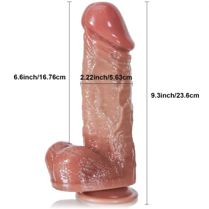 Gros Gode Vibrant Telecommande Realistes 23.6cm
