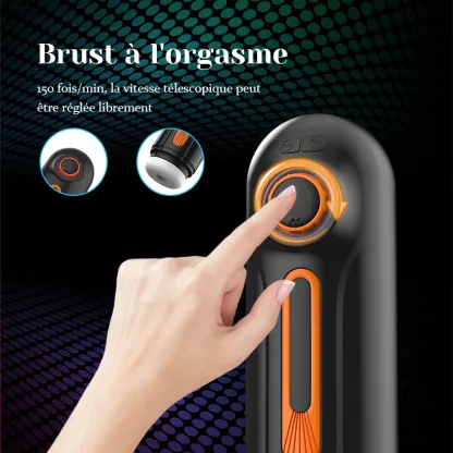 Masturbateur Automatique Avec 10 Vibrations Poussées Et 4 Modes De Succion