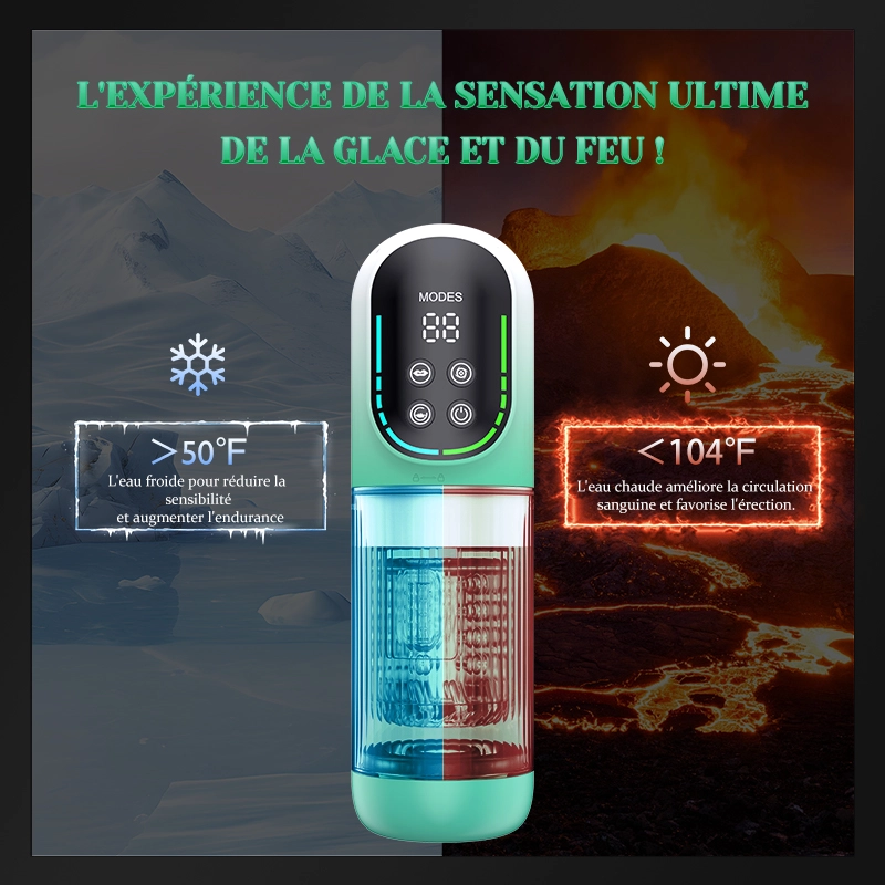 Masturbateur Étanche Sucant, Rotatif, Va-et-Vient et Vibrant