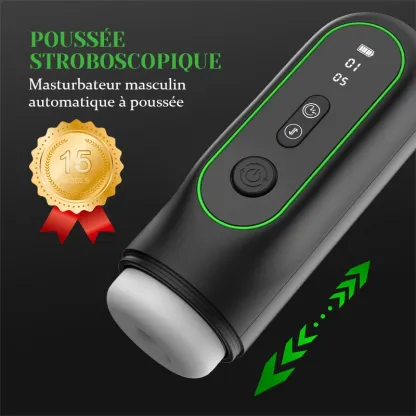 Masturbateur Succion, Va-et-Vient, Vibration, Chauffage et Voix