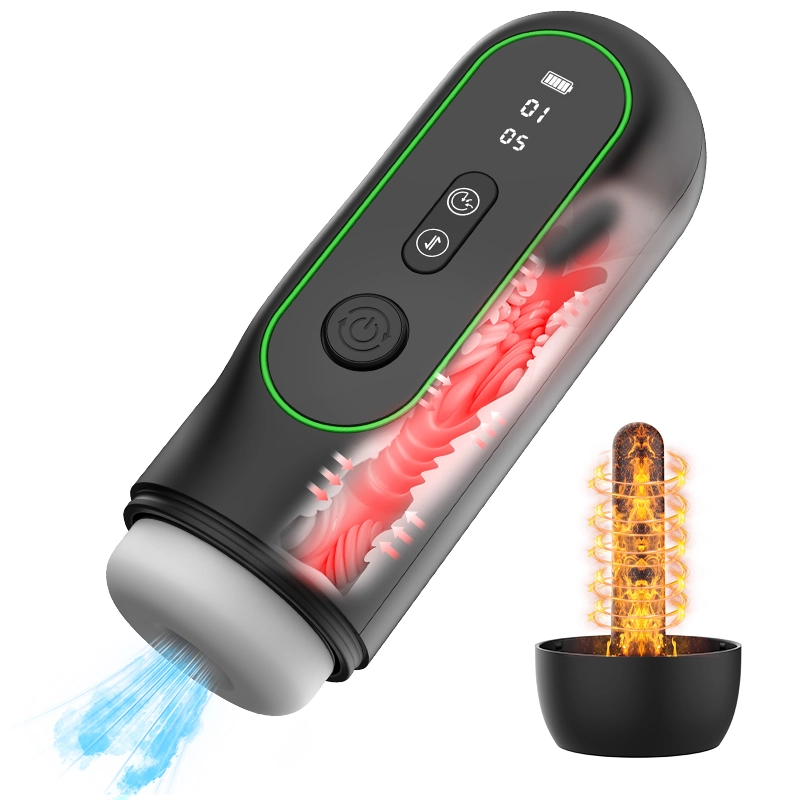 Masturbateur Succion, Va-et-Vient, Vibration, Chauffage et Voix