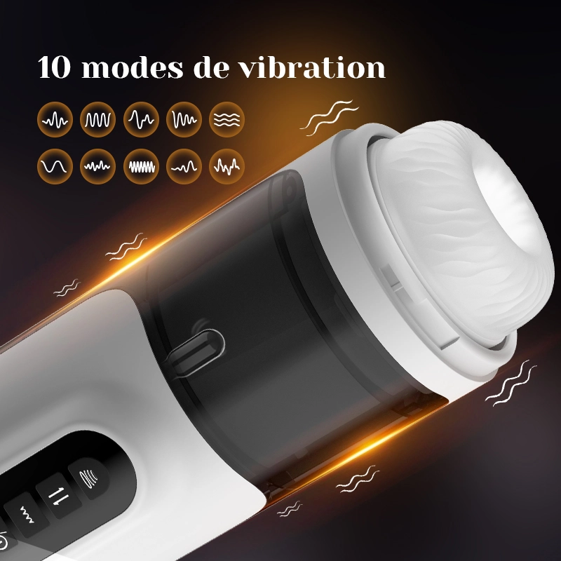 Masturbateur Silencieux avec Moteur Puissant et Manchon Sans Odeur