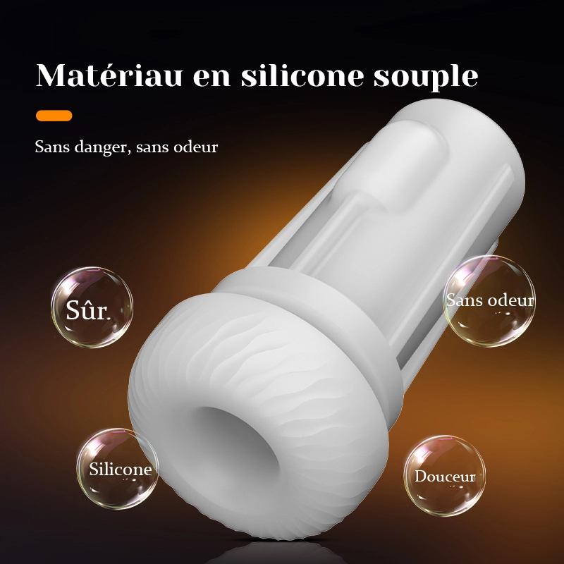 Masturbateur Silencieux avec Moteur Puissant et Manchon Sans Odeur