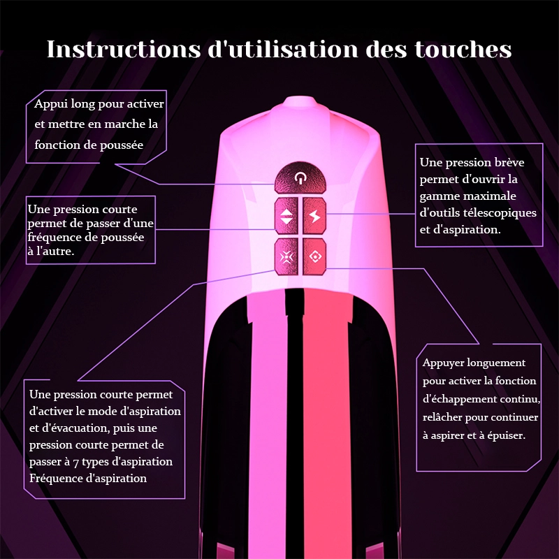 Masturbateur Grande Taille Mains Libres Avec Base Chauffante