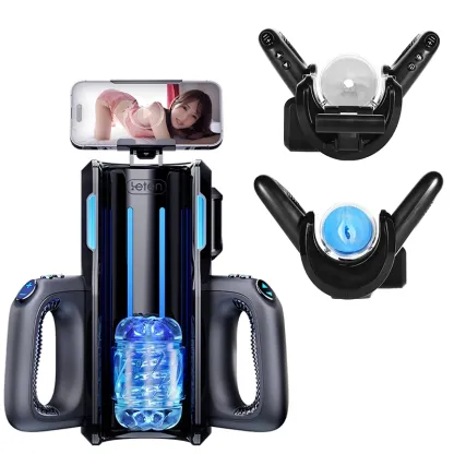  Masturbateur Avec 10 Modes De Va-et-Vient & 10 Vitesses, Avec 2 Manchons