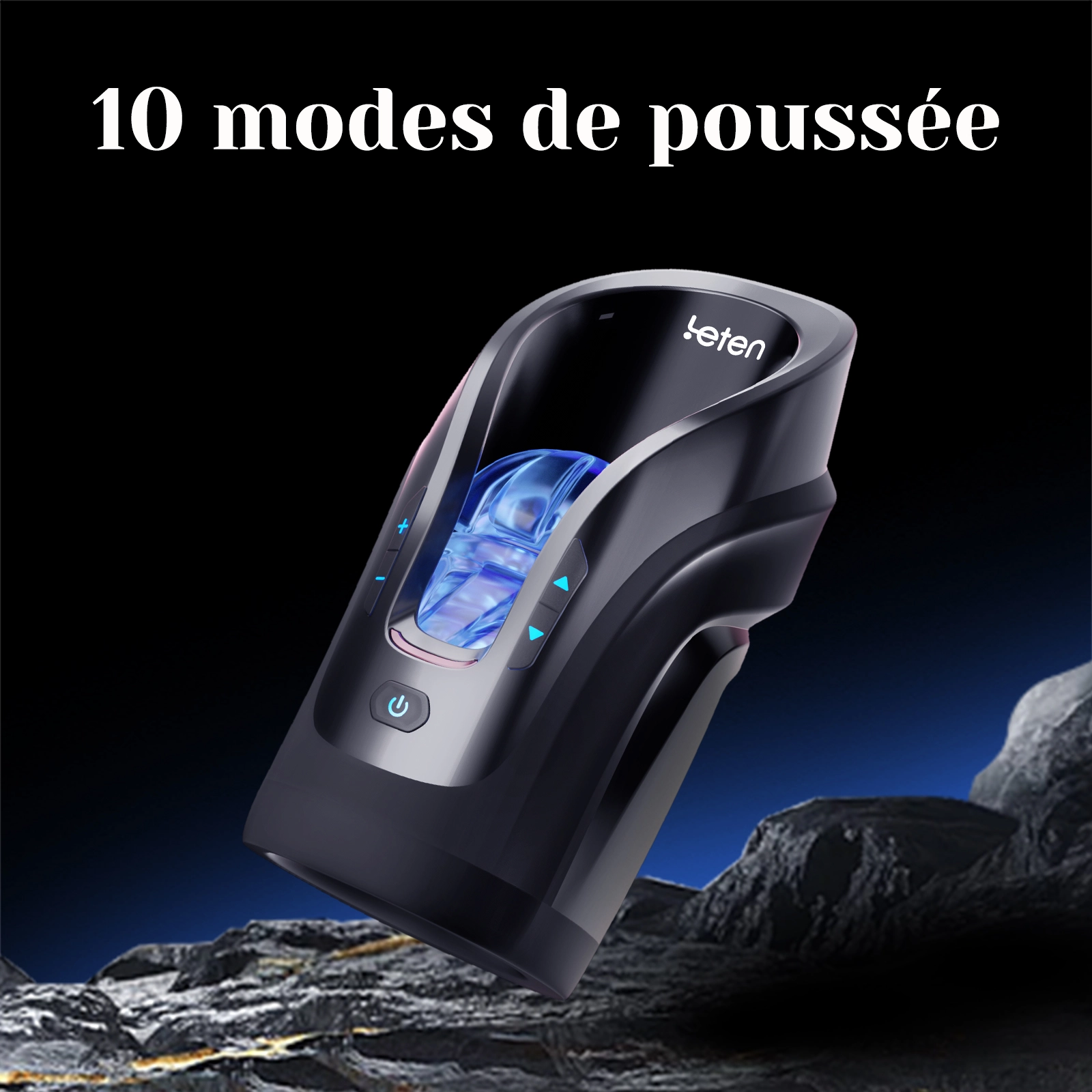 Masturbateur Rapide avec 10 Poussées et 5 Vitesses