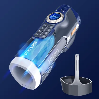 Masturbateur De Luxe Avec 10 Air Bags De Massage Et Base De Séchage Chauffante