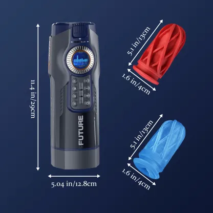 Masturbateur De Luxe Avec 10 Air Bags De Massage Et Base De Séchage Chauffante