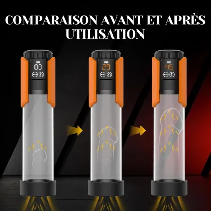 Pompe a Penis à 5 Niveaux de Succion pour Entraînement à l'Eau Chaude et Froide