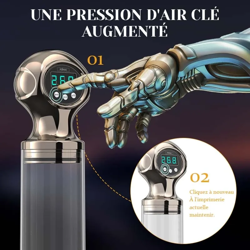 Pompe a Penis avec Aspiration Puissante et Dégonflage à Une Touche
