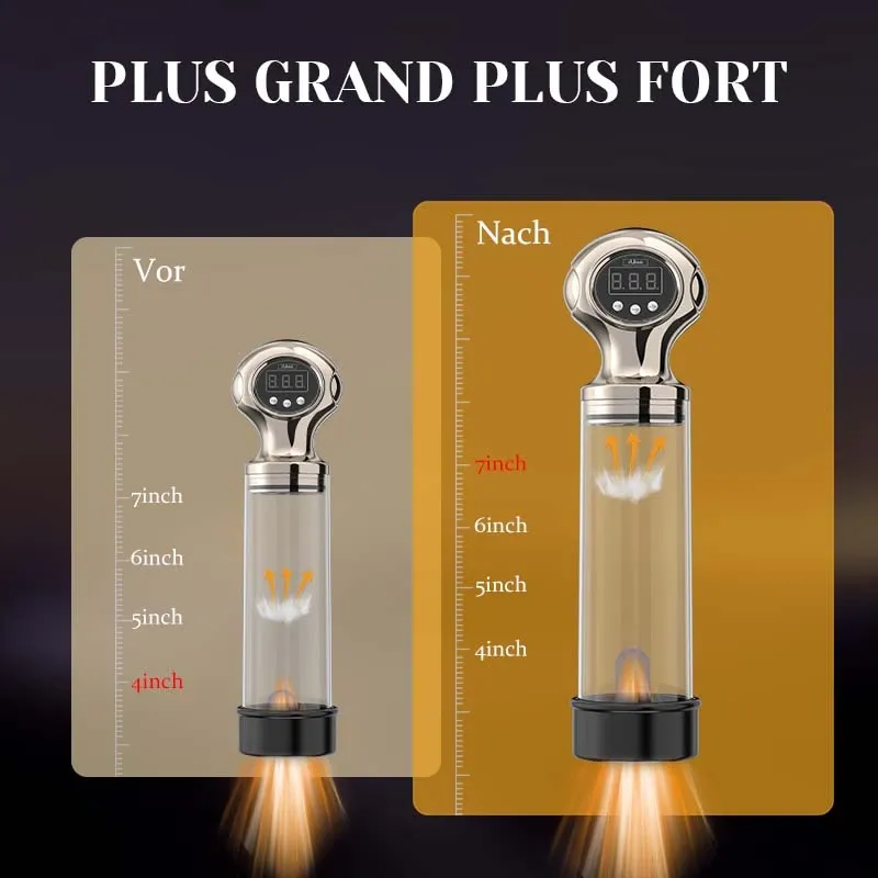 Pompe a Penis avec Aspiration Puissante et Dégonflage à Une Touche