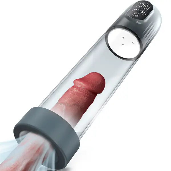 Pompe a Penis Hydraulique à 5 Niveaux de Succion avec Manchon Masturbateur Supplémentaire