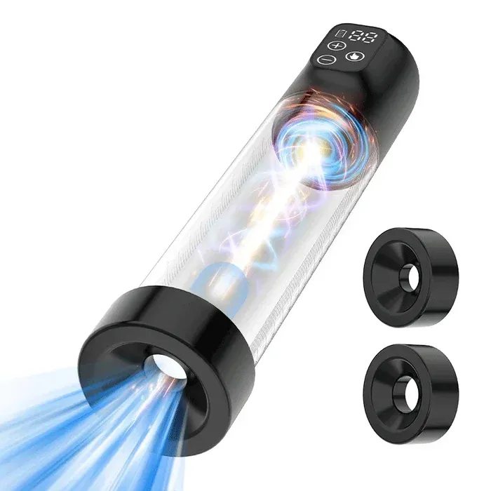 Pompe a Penis Hydraulique avec Affichage Numérique, Facile à Utiliser et à Nettoyer