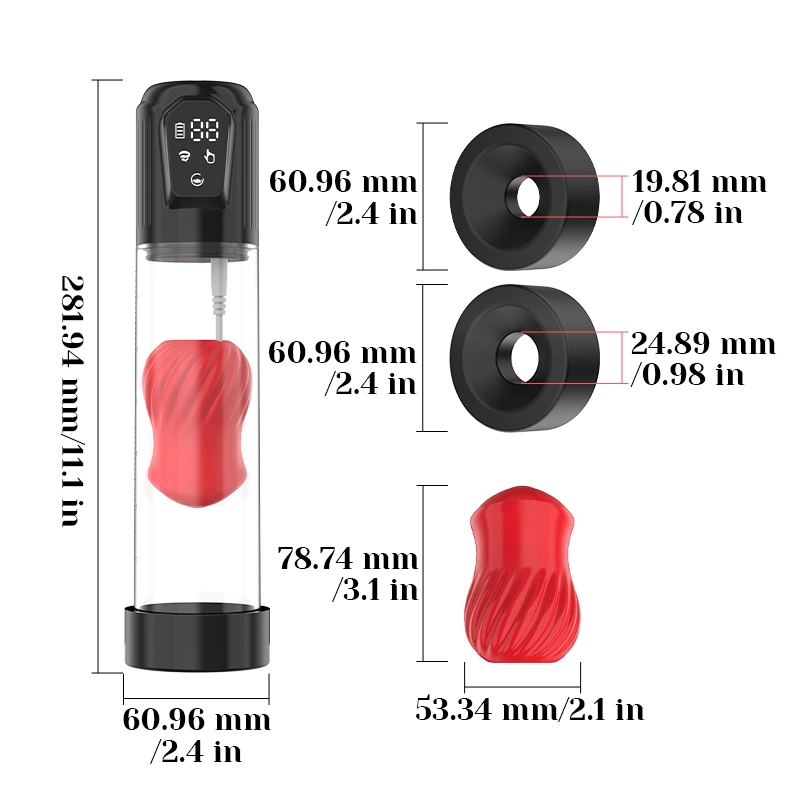 Pompe a Penis Hydraulique avec Vibrateur Intégré