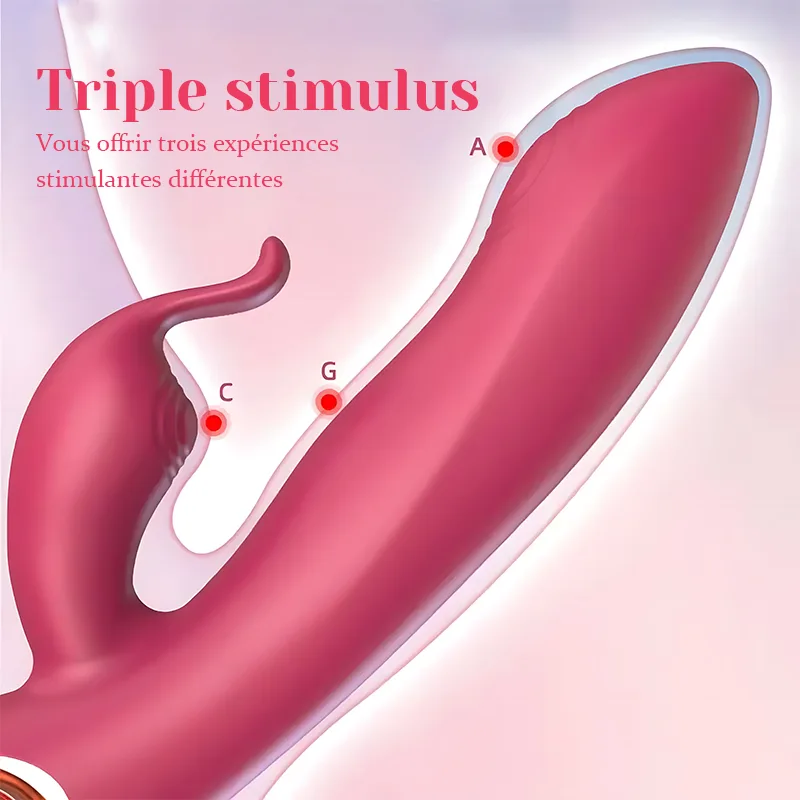 Rabbit Vibrator À 10 Modes De Vibration Et De Poussée Pour Une Stimulation Ultime