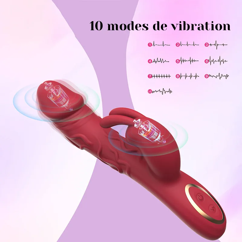 Meilleur Rabbit Vibrator En Silicone À 10 Modes De Vibration