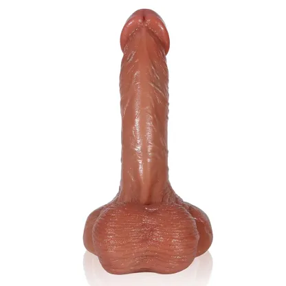 Realistic Dildo Avec Testicules Et Ventouse Large De 18 cm