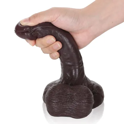 Realistic Dildo Avec Testicules Et Ventouse Large De 18 cm
