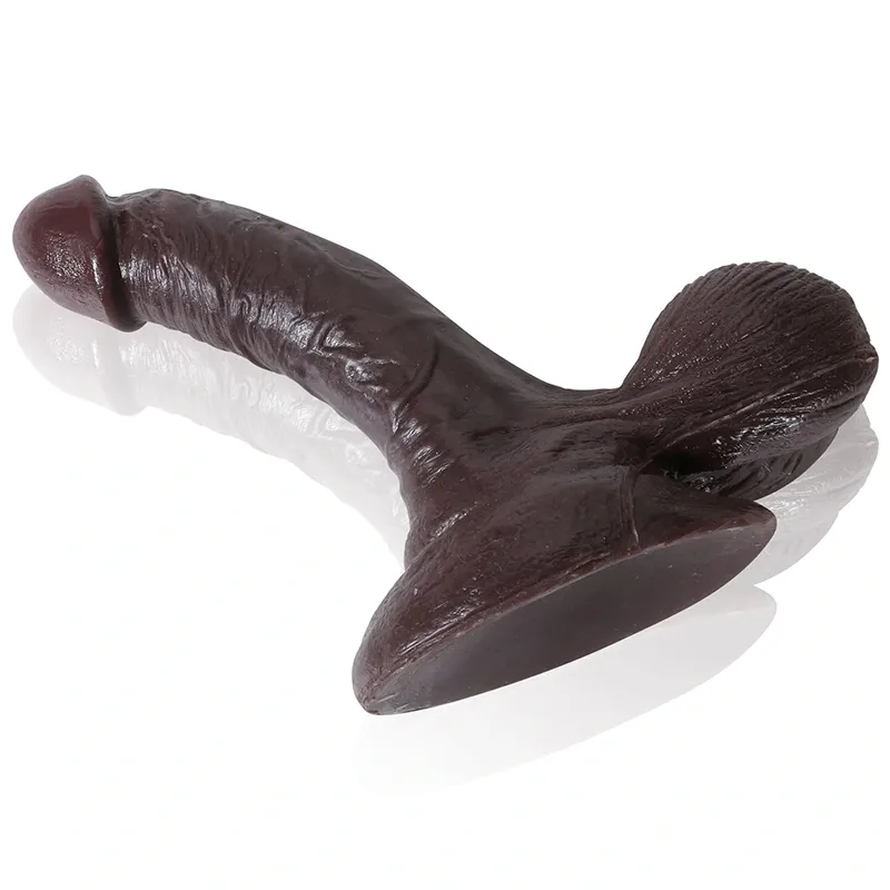 Realistic Dildo Avec Testicules Et Ventouse Large De 18 cm