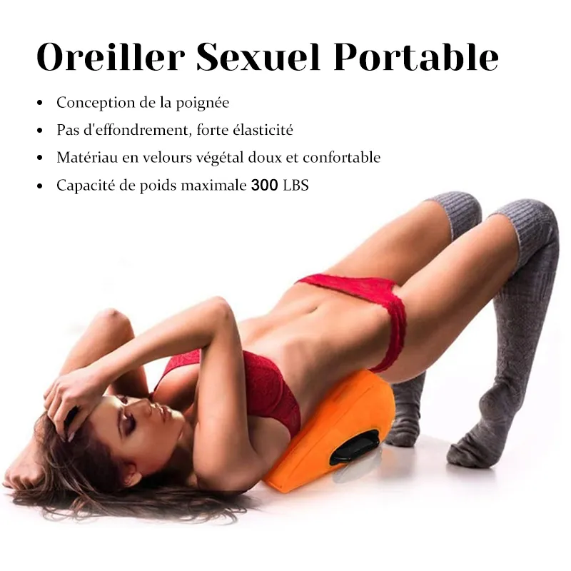 Oreiller Sexuel Gonflable Et Portable En Forme De Cale
