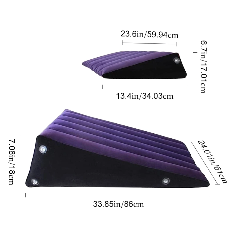 2 Pièces de Coussins de Position Sexuelle en Wedge