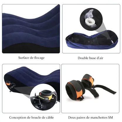 Set de Sofa Tantrique Gonflable Portable
