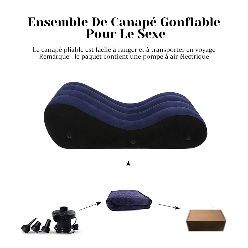 Set de Sofa Tantrique Gonflable Portable