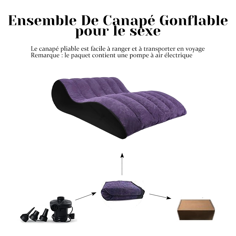 Sofa Tantrique Gonflable pour des Positions plus Profondes