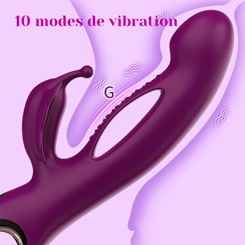 Stimulateur Clitoridien 3 En 1 Avec Stimulation Multiple De Vibrations Papillon