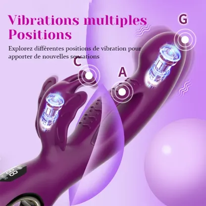 Stimulateur Clitoridien 3 En 1 Avec Stimulation Multiple De Vibrations Papillon
