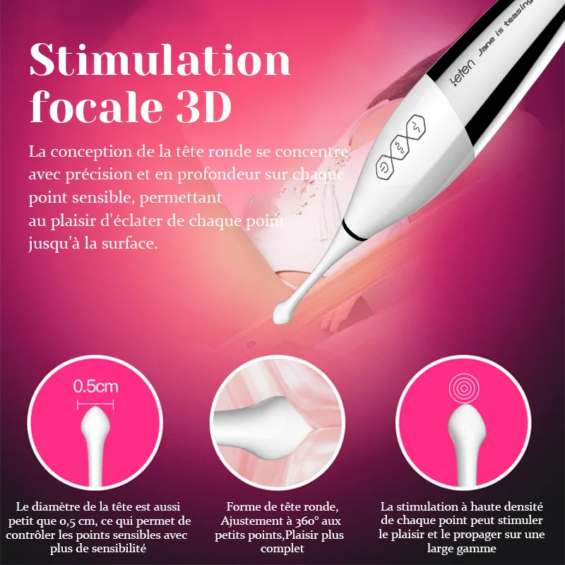 Stimulateur Clitoridien Portable À Haute Fréquence À Vibration Ultrasonique