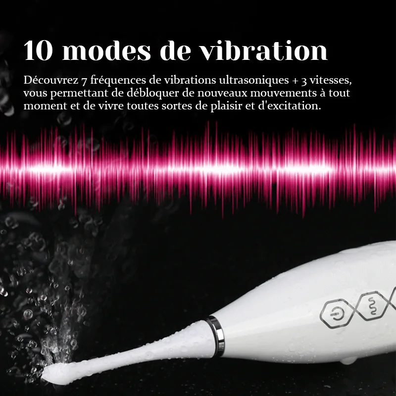 Stimulateur Clitoridien Portable À Haute Fréquence À Vibration Ultrasonique