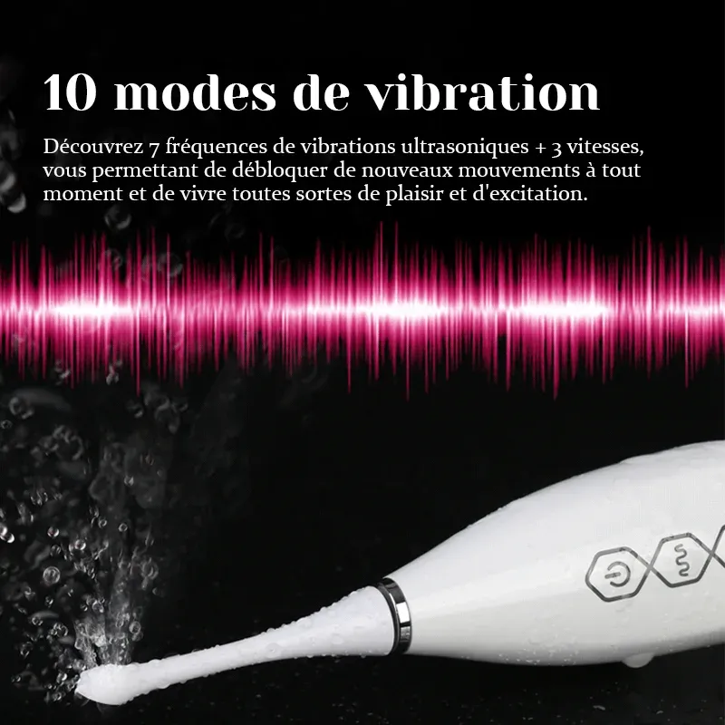 Stimulateur Clitoridien Portable À Haute Fréquence À Vibration Ultrasonique