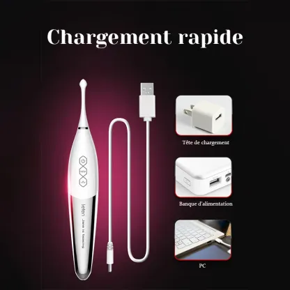 Stimulateur Clitoridien Portable À Haute Fréquence À Vibration Ultrasonique