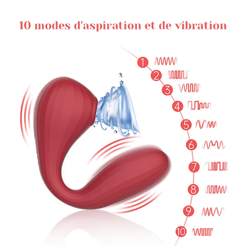 Stimulateur Clitoridien Suceur Rechargeable Portable APP