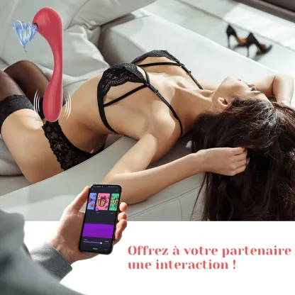 Stimulateur Clitoridien Suceur Rechargeable Portable APP