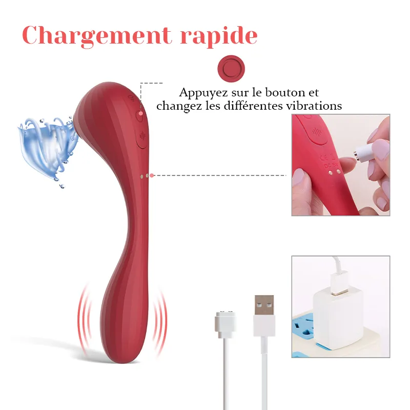 Stimulateur Clitoridien Suceur Rechargeable Portable APP