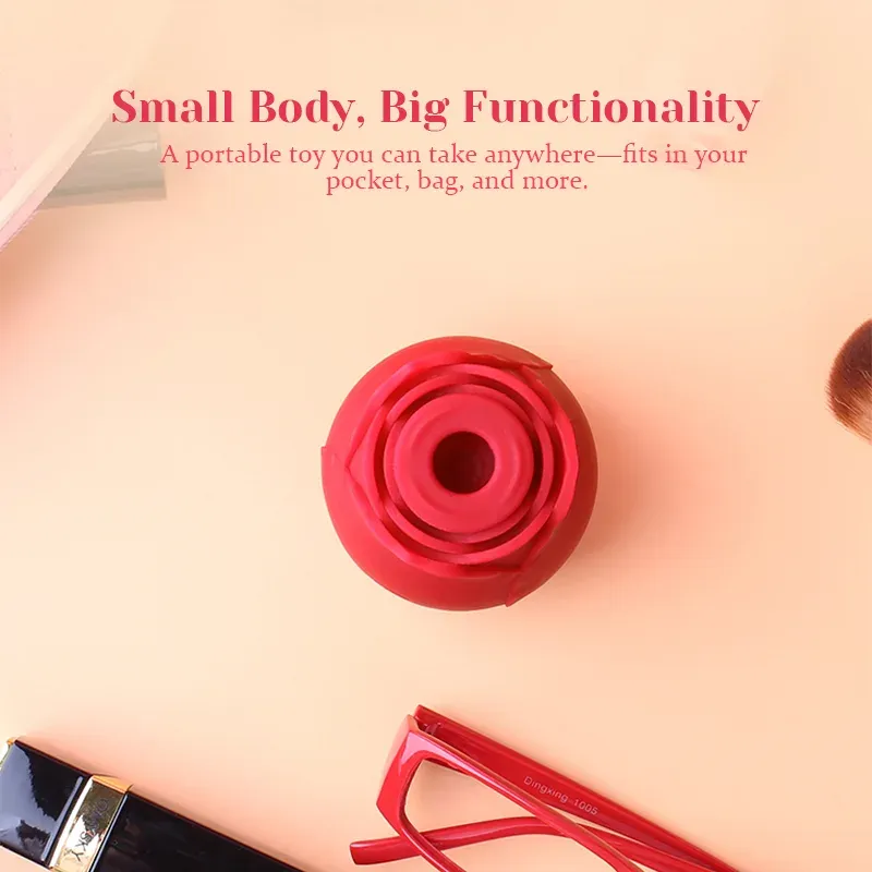 Stimulateur Clitoridien Vibrant à 10 Ventouses Vibromasseur Rose