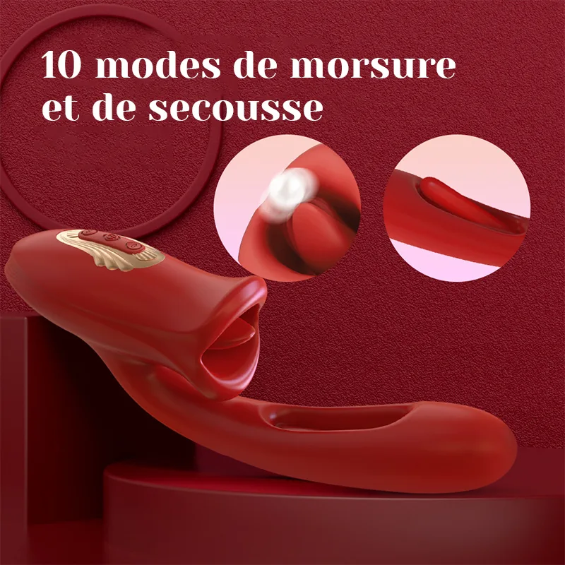 Stimulateur Clitoris 3 En 1 À Vibrations Léchantes