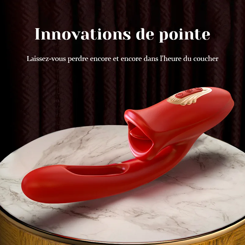 Stimulateur Clitoris 3 En 1 À Vibrations Léchantes
