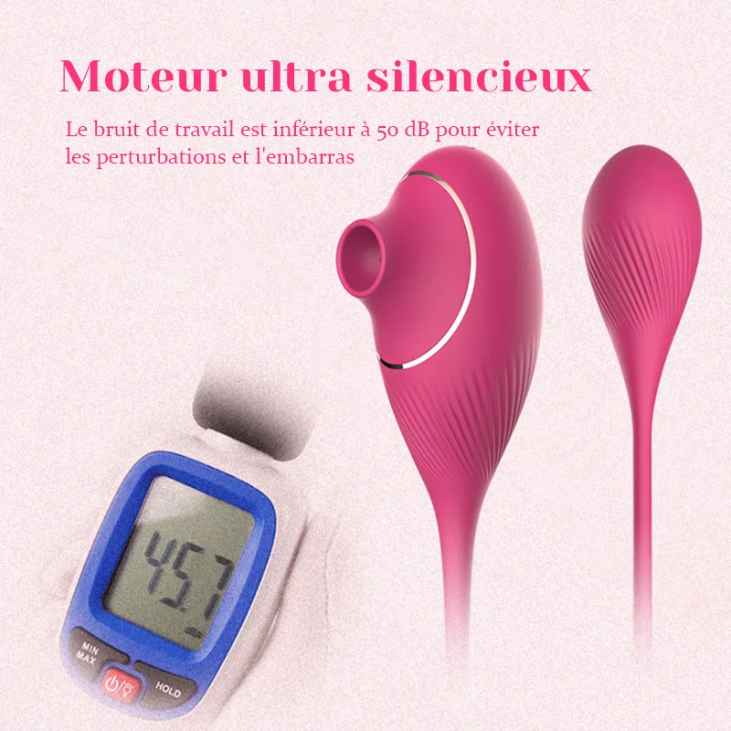 Stimulateur Clitoris Portable À Succion Et Vibration Double Tête