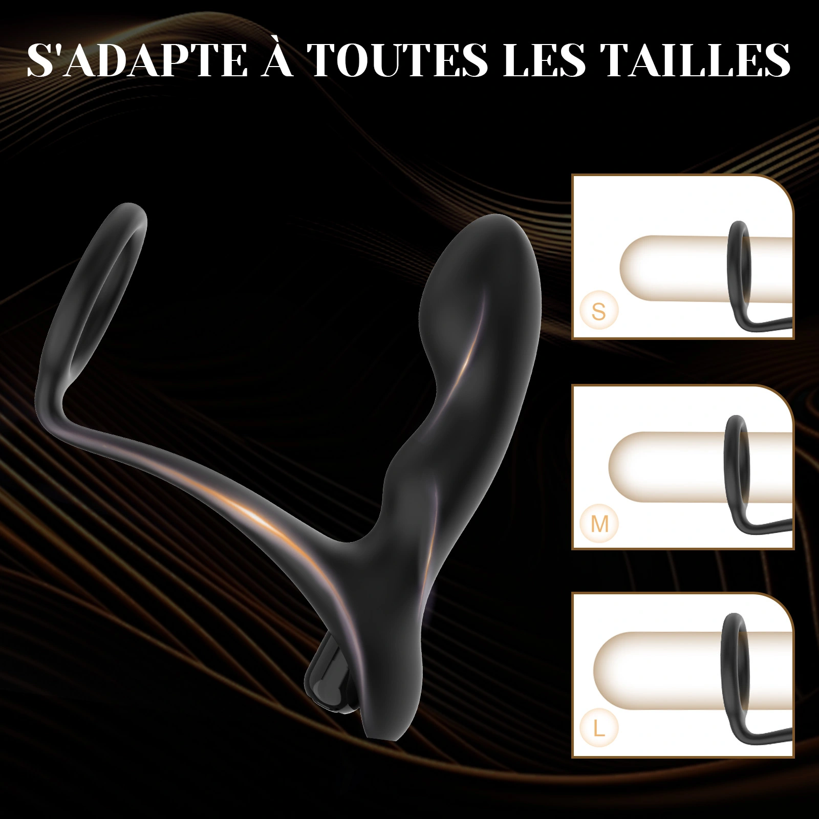 Leten - Stimulateur Prostatique avec 7 Modes de Vibration et Vibromasseur Intégré