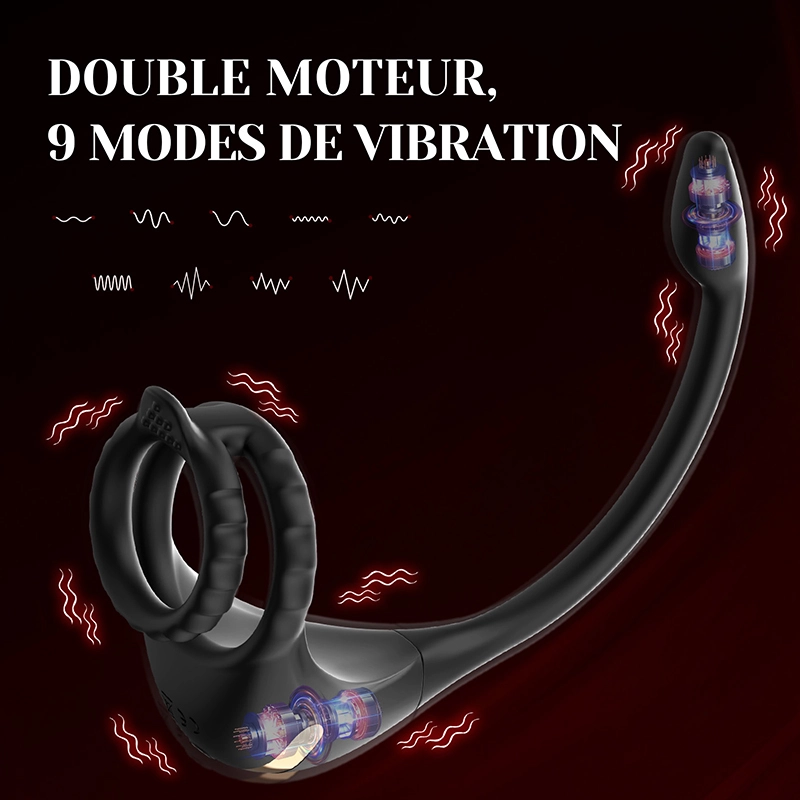 Stimulateur Prostatique 3 en 1 : Pénis, Périnée et Sexe Anal