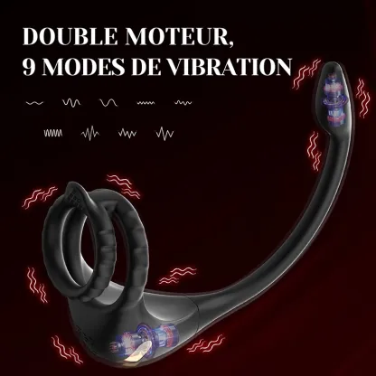 Stimulateur Prostatique 3 en 1 : Pénis, Périnée et Sexe Anal