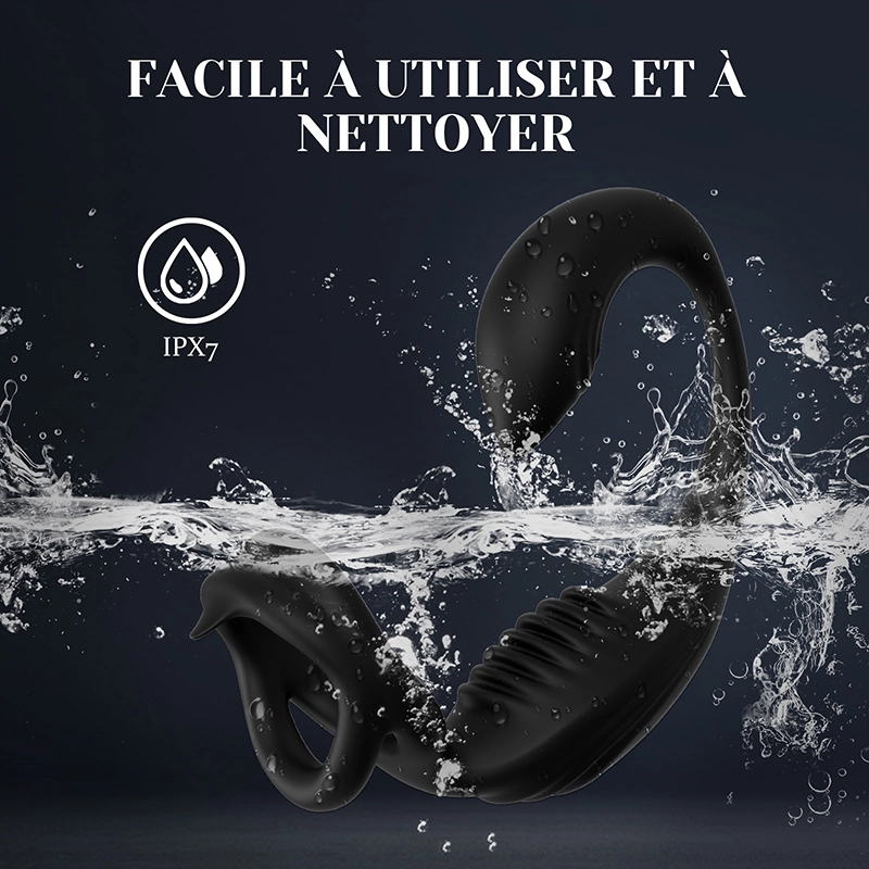 Stimulateur Prostatique 3 en 1 : Vibrateur pour Pénis, Testicules, Périnée et Anus